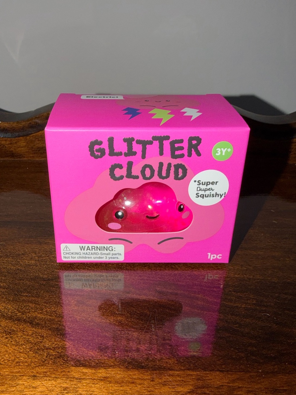 J’ADORE Glitter Cloud Squishy Toy - Pink - unopened